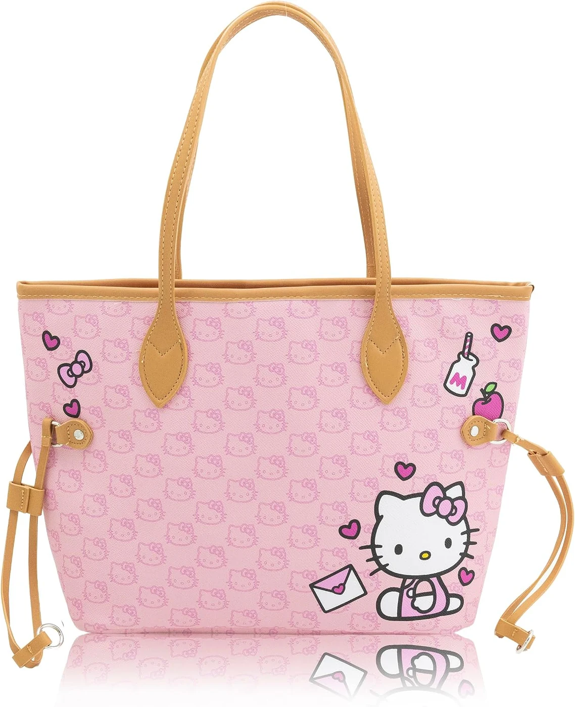 Disney Princess or Sanrio Hello Kitty Tote Bag Purse for Women and Girls
